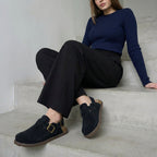 Brooklyn Suede Womens Slides