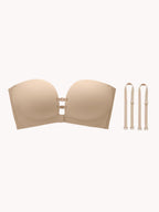Strapless Front Closure Bra - Anti-Slip Grip Wireless