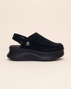 Aura Suede – Zamszowe chodaki na platformie